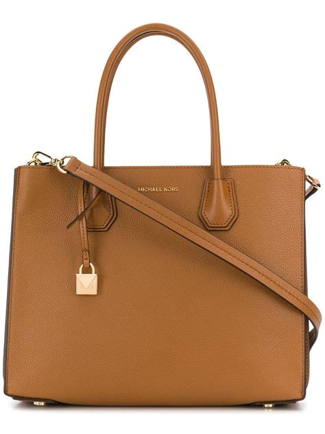 michael kors brown leather handbags|Michael Kors brown tote purses.